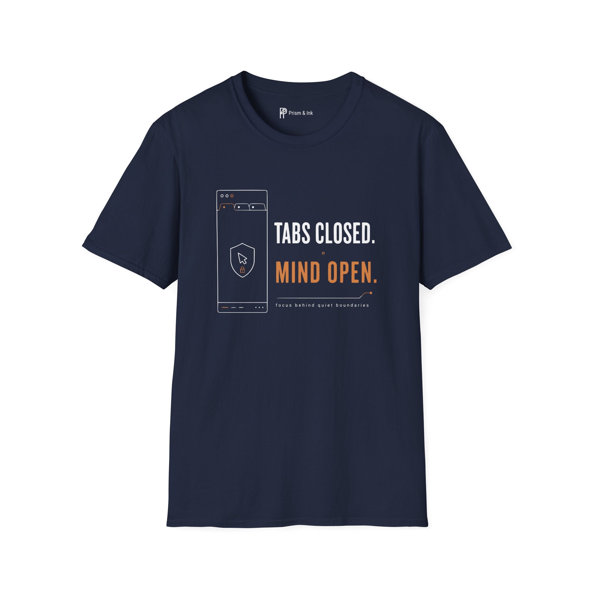 Tabs Closed Mind Open Minimalist Focus T-Shirt