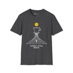 Street Level Brew T-Shirt — Pour-Over Dripper and Crosswalk Silhouette
