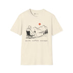 Quiet Coffee Escape Mountain Camping T-Shirt