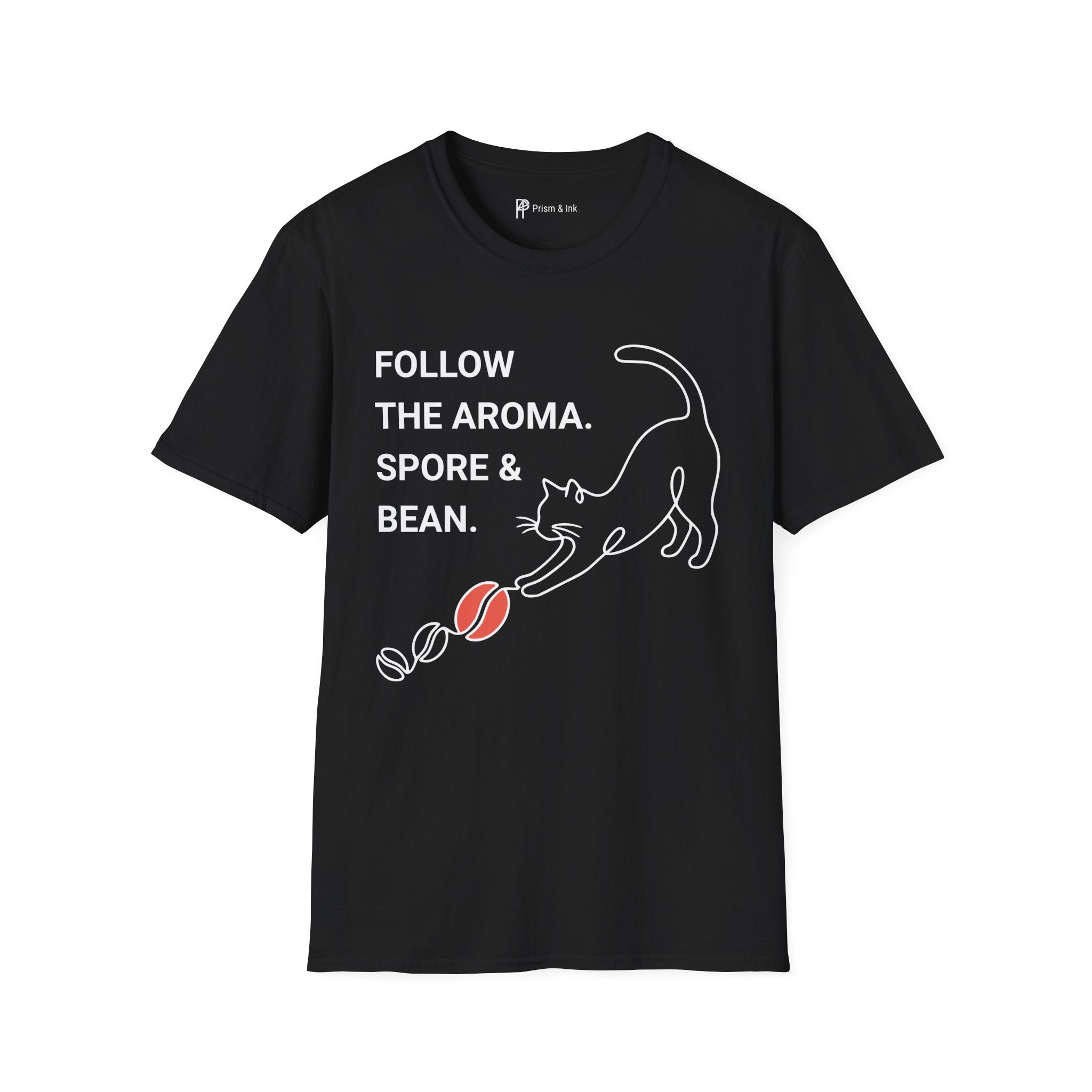 Follow the Aroma Cat Coffee T-Shirt