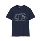 Road Trip Essentials Camper Van & Pour Over Coffee T-Shirt