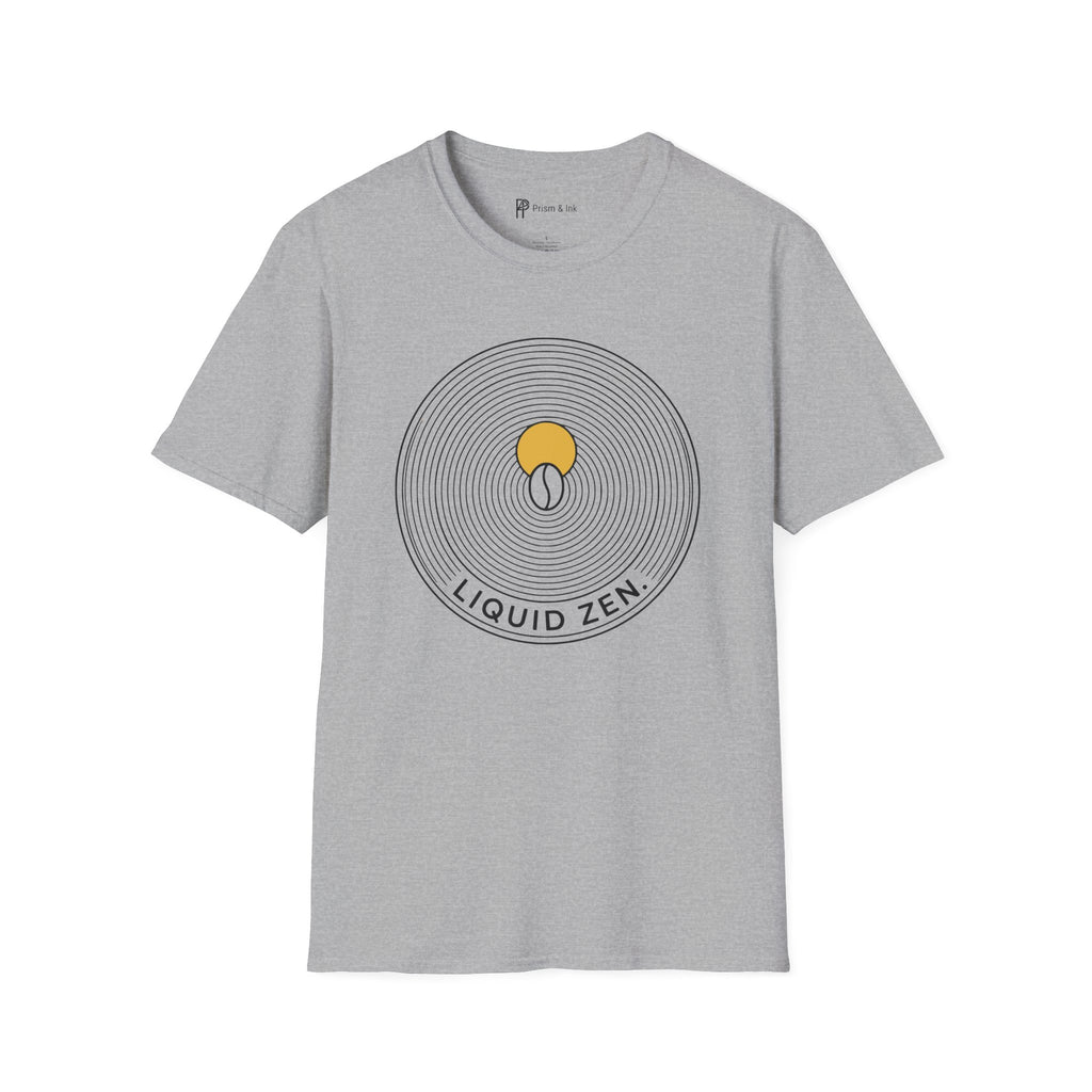 Liquid Zen Minimalist Coffee Bean T-Shirt