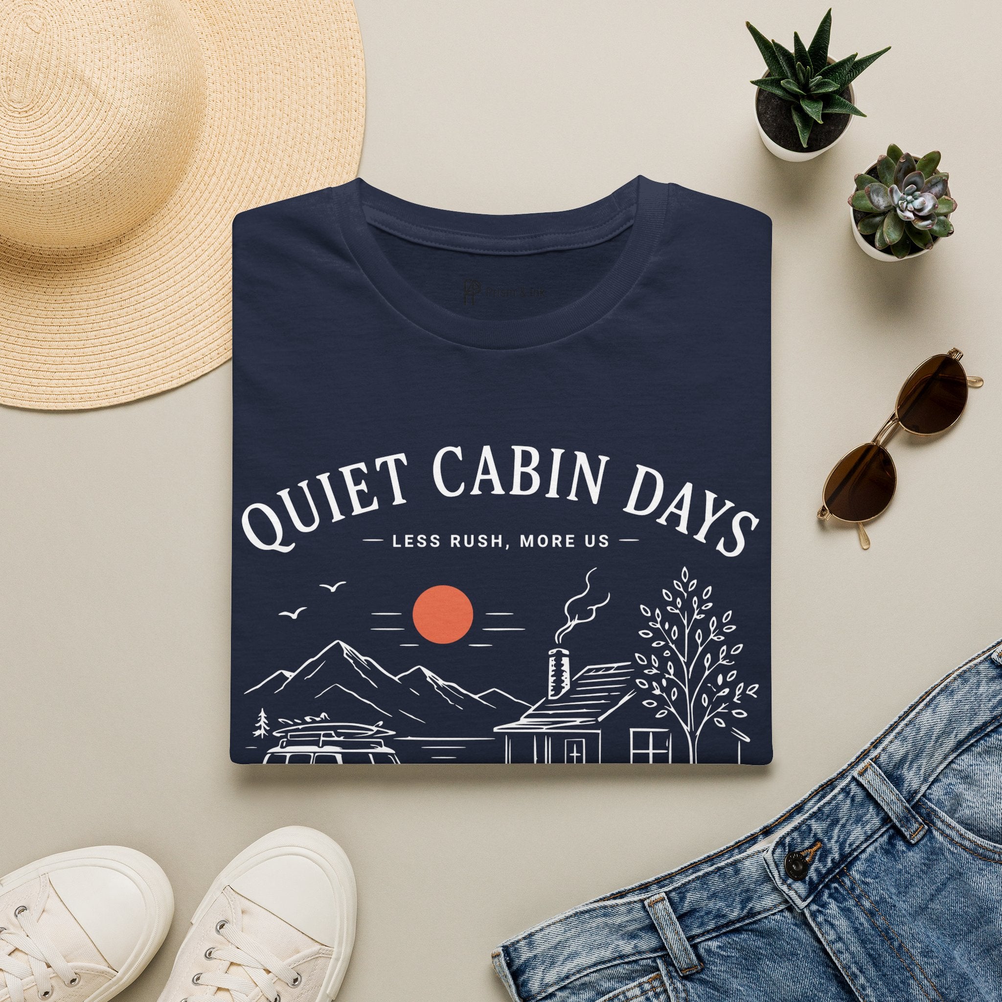 Quiet Cabin Days Coffee Escape T-Shirt