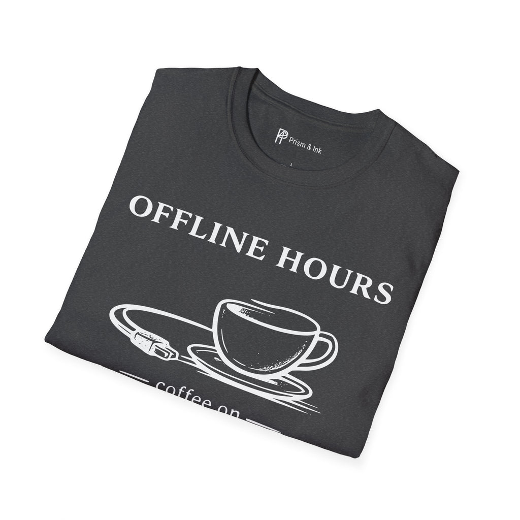 Offline Hours Coffee On T-Shirt