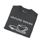 Offline Hours Coffee On T-Shirt