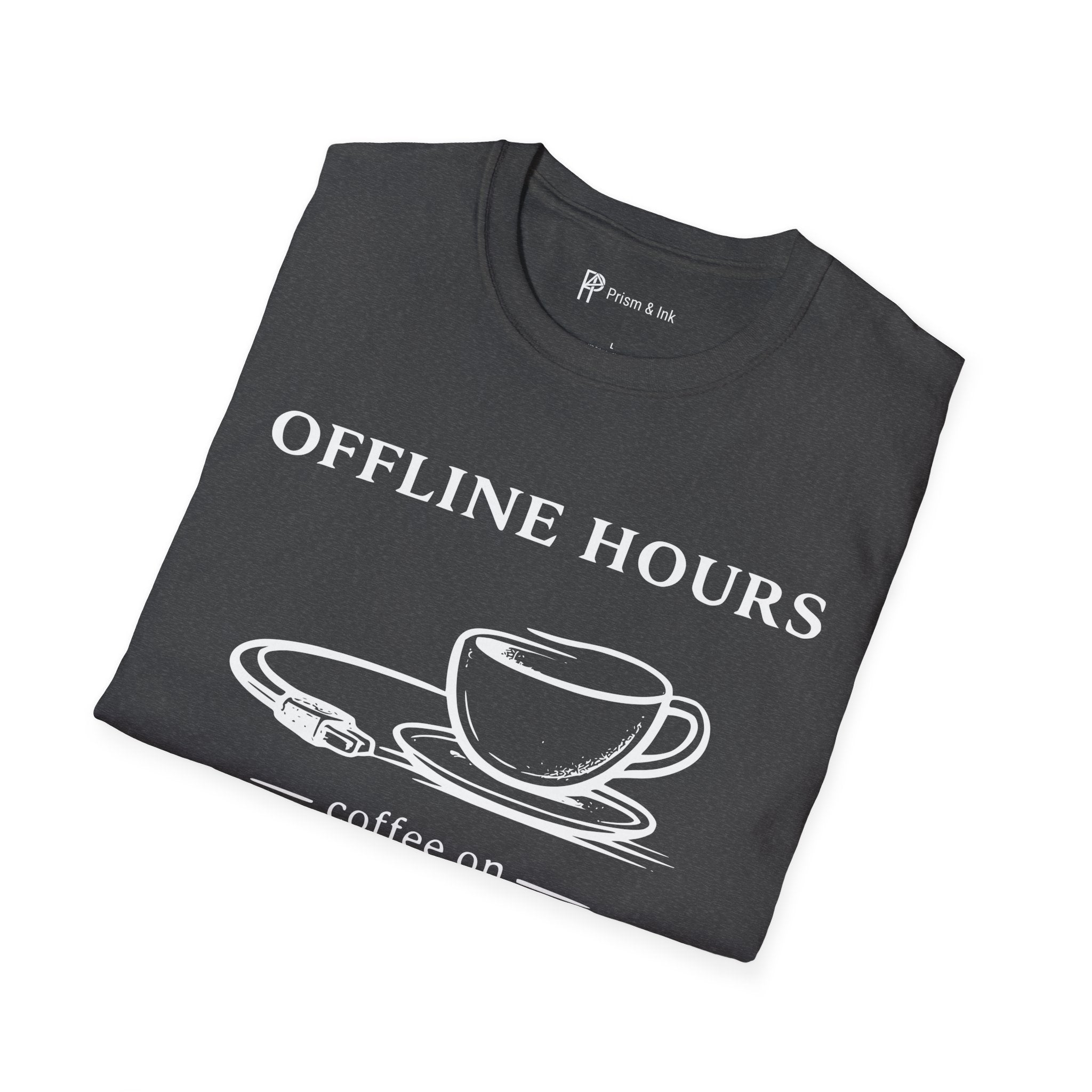 Offline Hours Coffee On T-Shirt