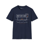 Next Exit Quiet Minimalist Road Trip T-Shirt