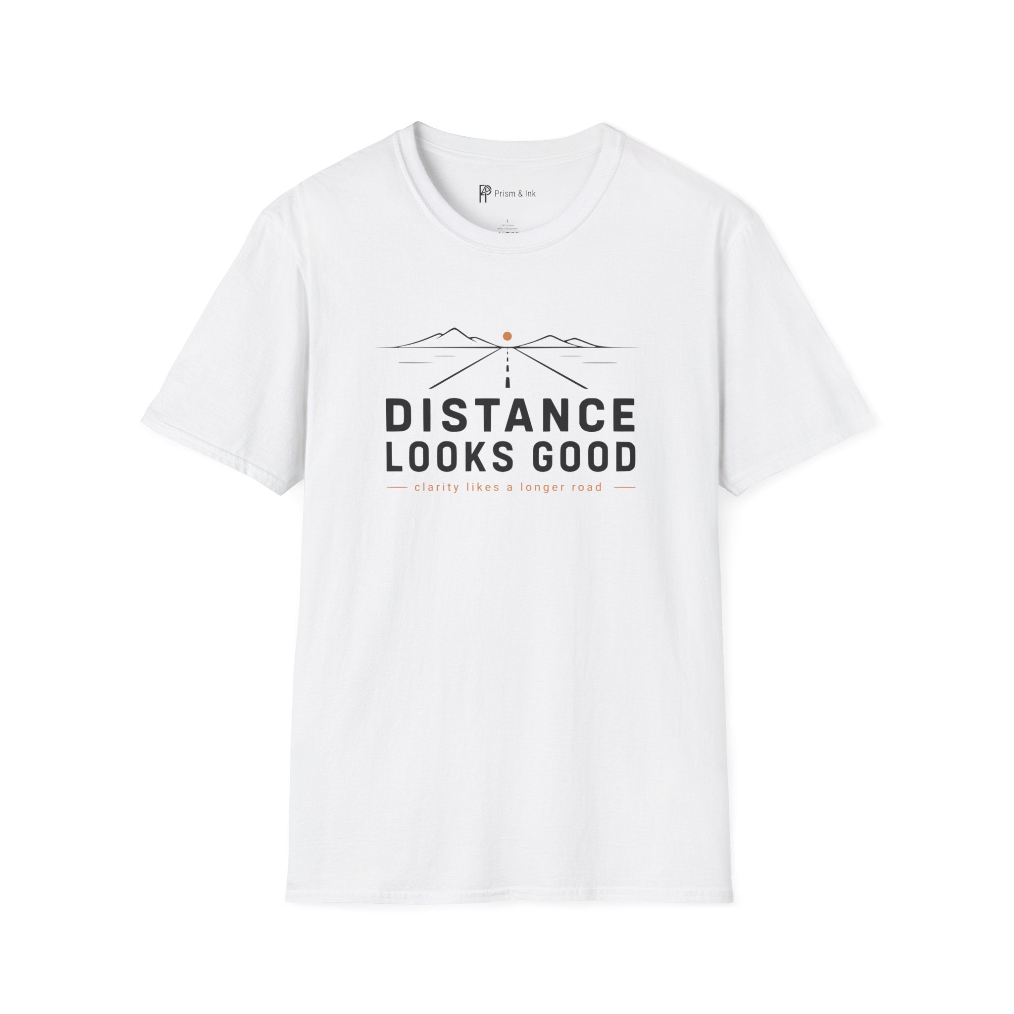 Distance Looks Good Minimalist Road Trip T-Shirt