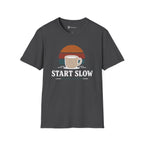 Start Slow Retro Sunset Coffee Ritual T-Shirt