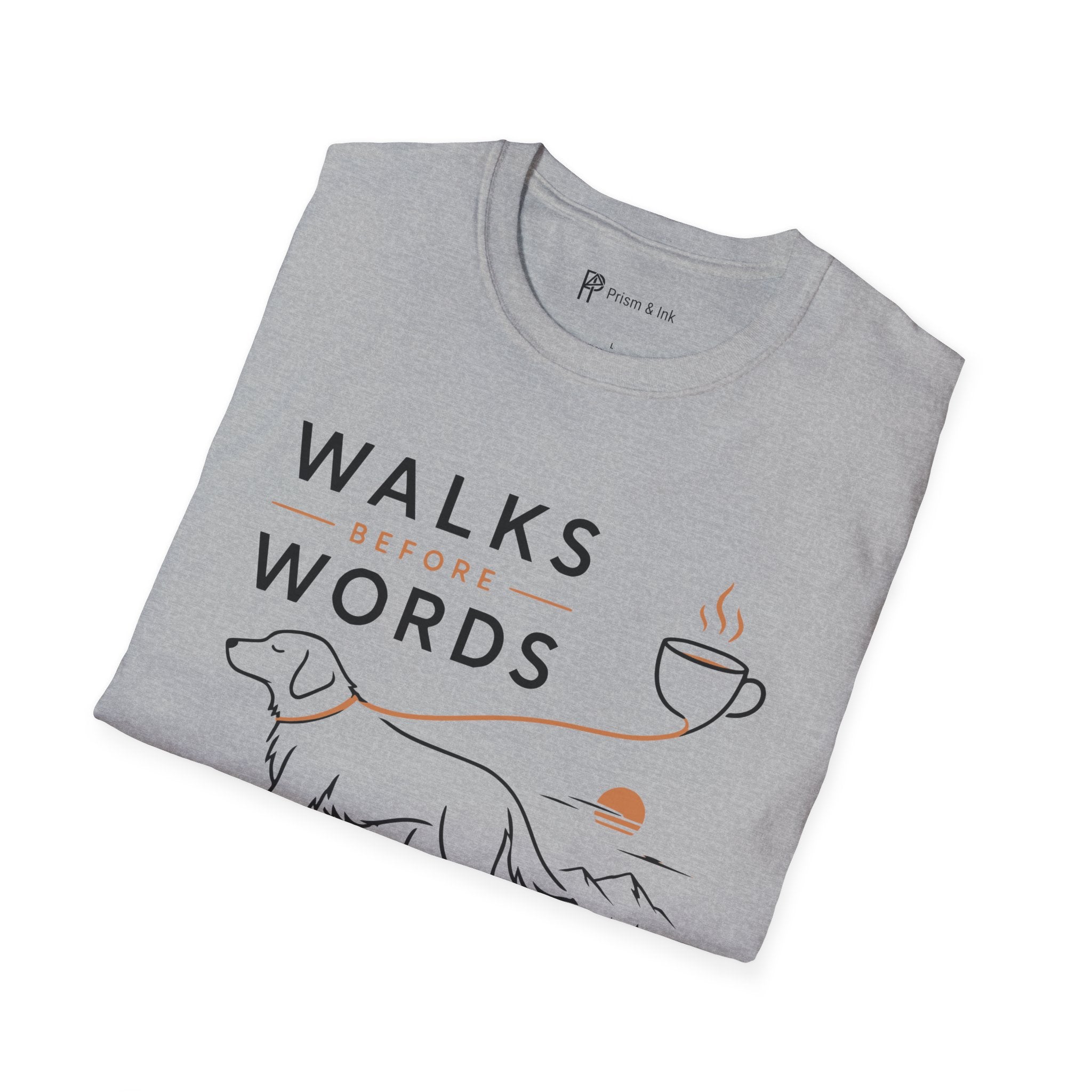Walks Before Words Dog Coffee T-Shirt
