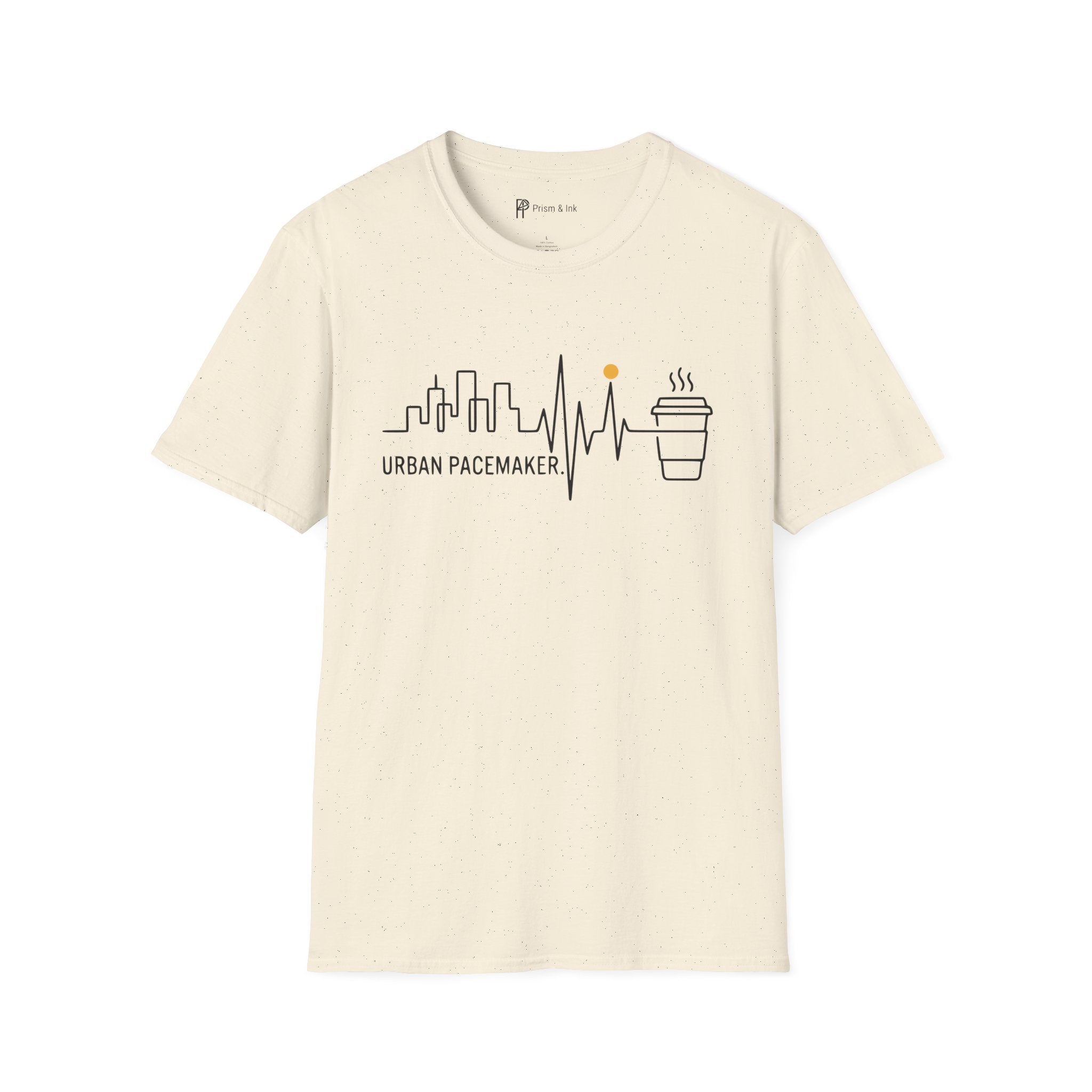 Urban Pacemaker City Skyline Heartbeat Coffee T-Shirt