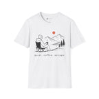 Quiet Coffee Escape Mountain Camping T-Shirt