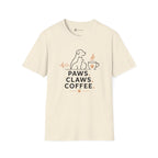 Paws Claws Coffee Pet Lover T-Shirt
