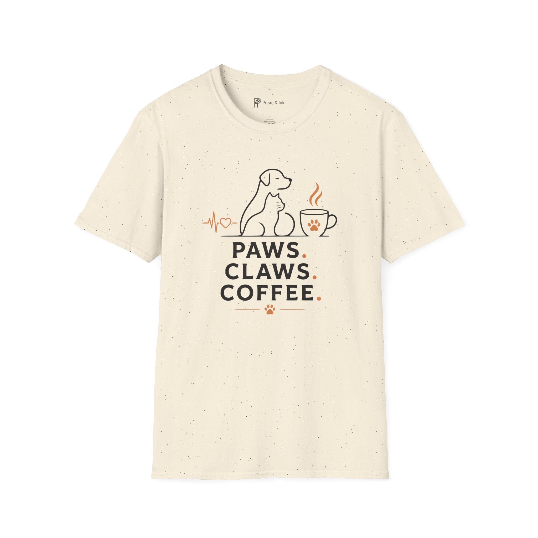Paws Claws Coffee Pet Lover T-Shirt