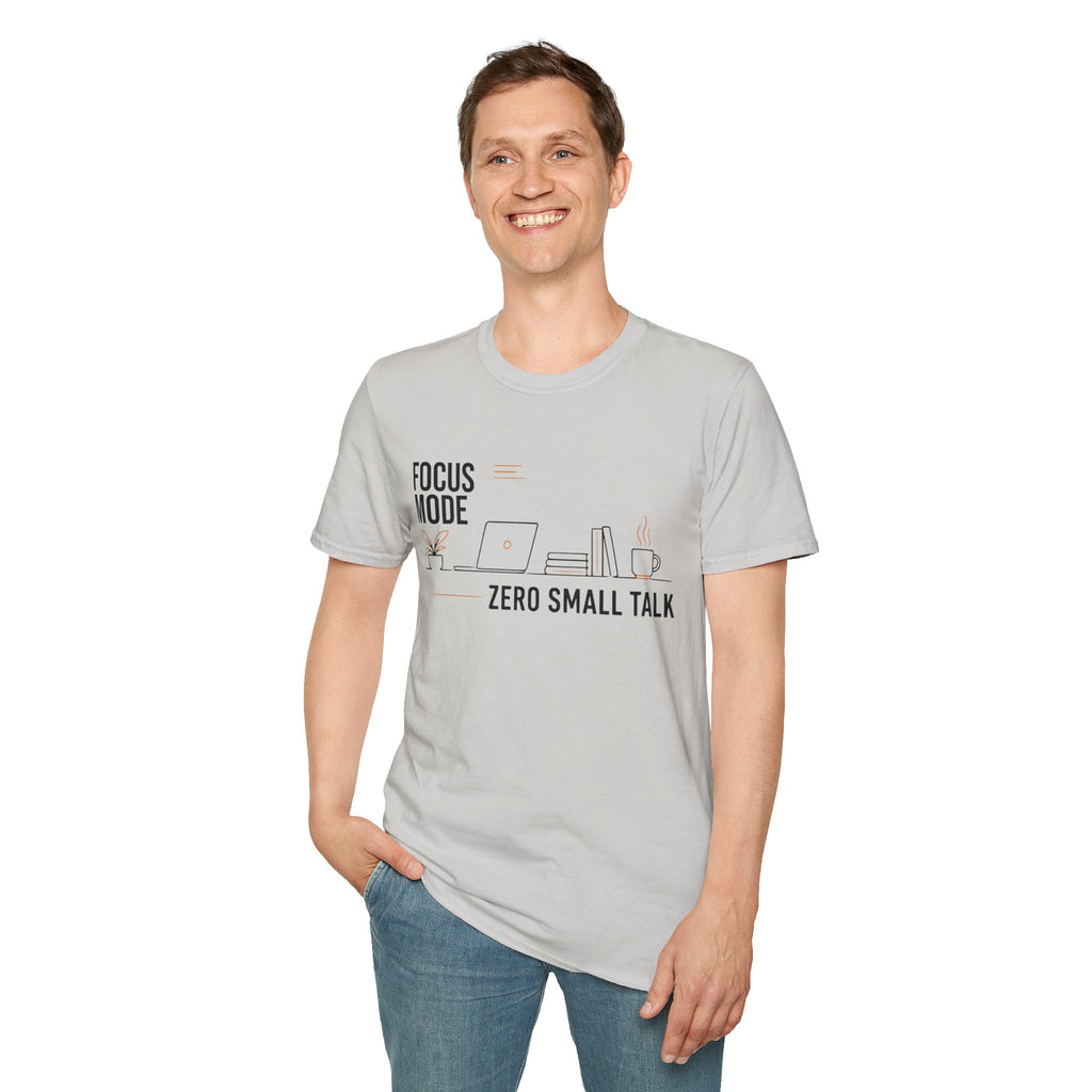 Focus Mode Zero Small Talk Coffee T-Shirt