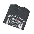 "Wander Slow" Mountain Trail T-Shirt