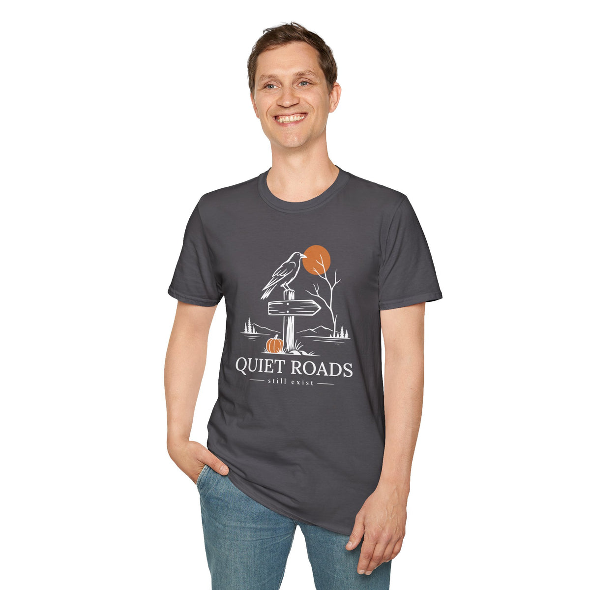 Quiet Roads Still Exist Raven Autumn T-Shirt