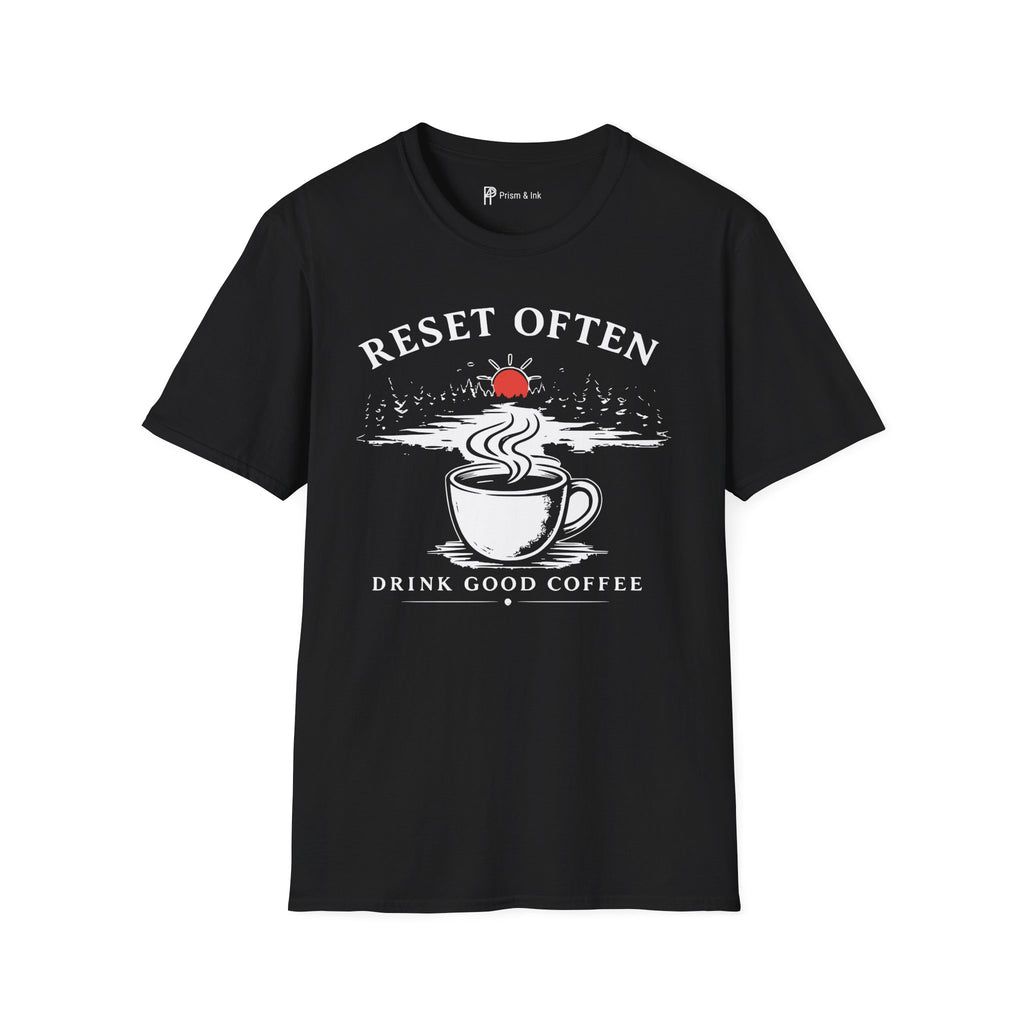 Reset Often Coffee T-Shirt