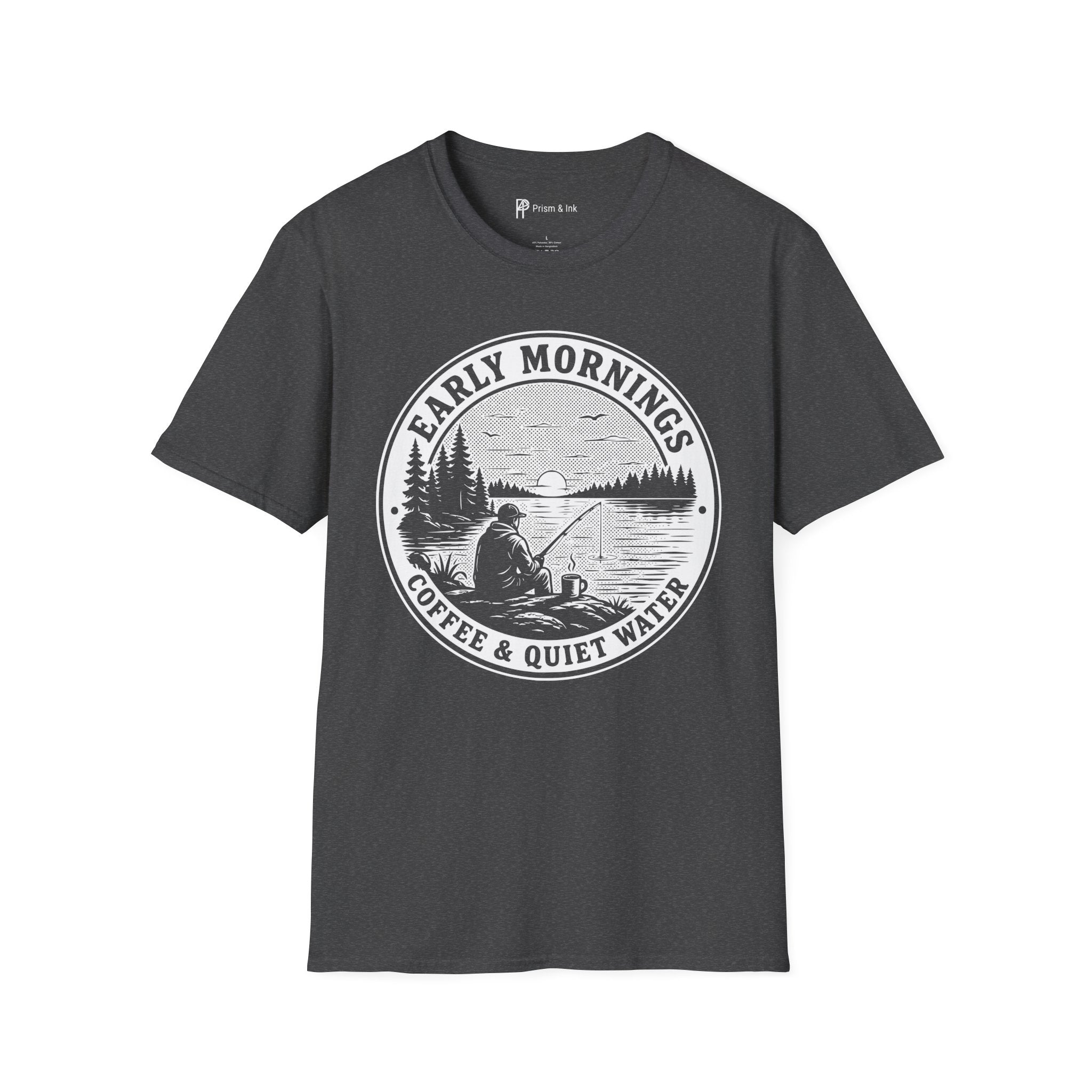 Early Mornings Coffee & Quiet Water T-Shirt