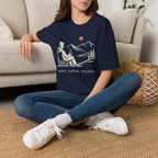 Quiet Coffee Escape Mountain Camping T-Shirt