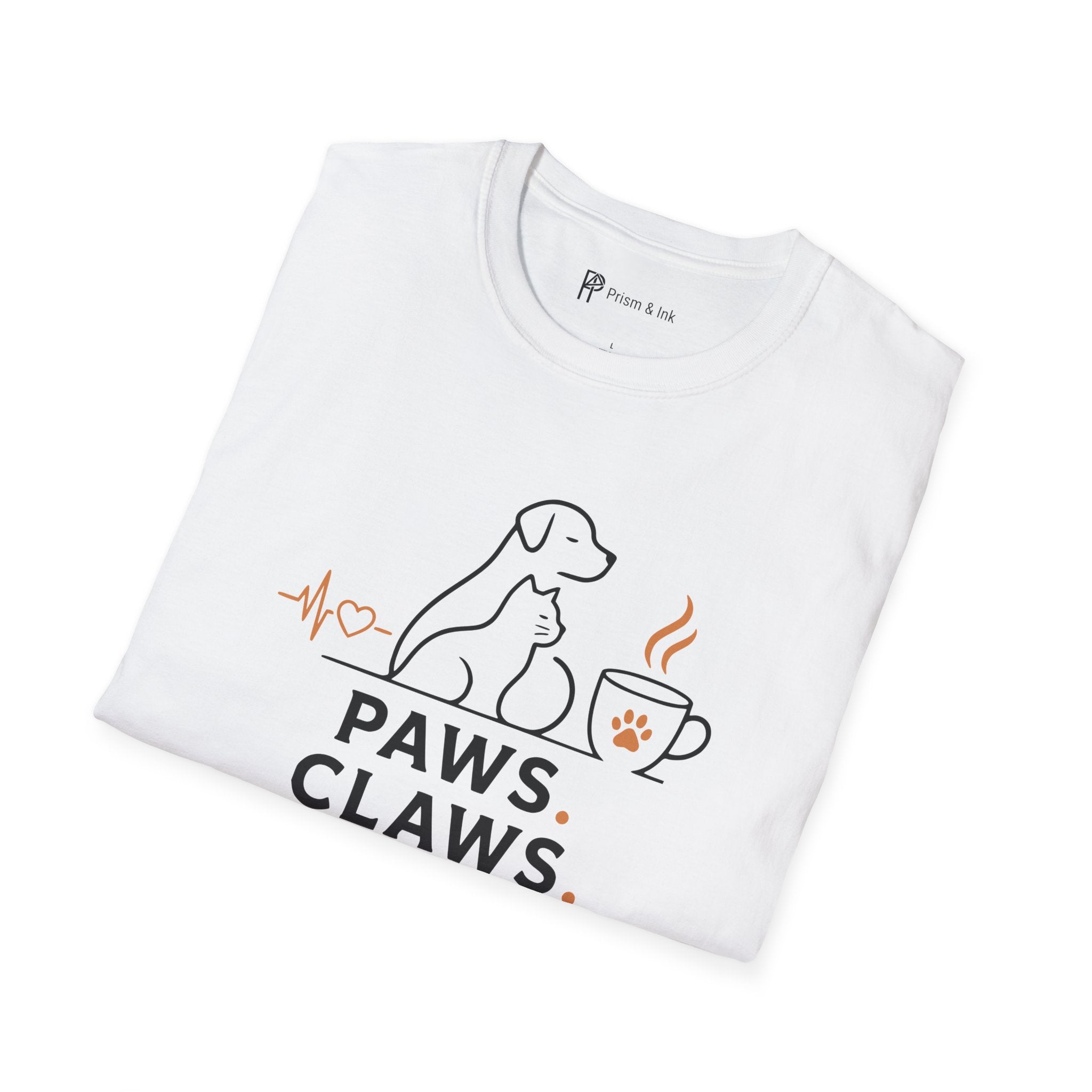 Paws Claws Coffee Pet Lover T-Shirt