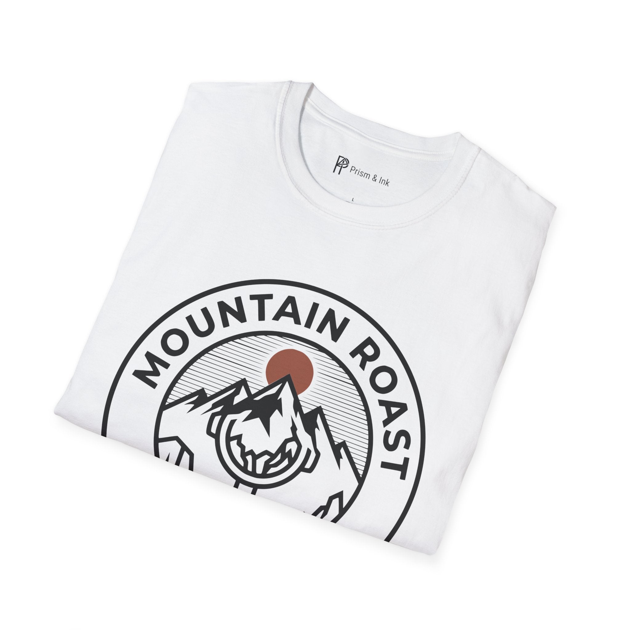 Mountain Roast T-Shirt — Portafilter and Peak Crest Graph