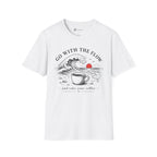 Go With The Flow Great Wave Coffee T-Shirt