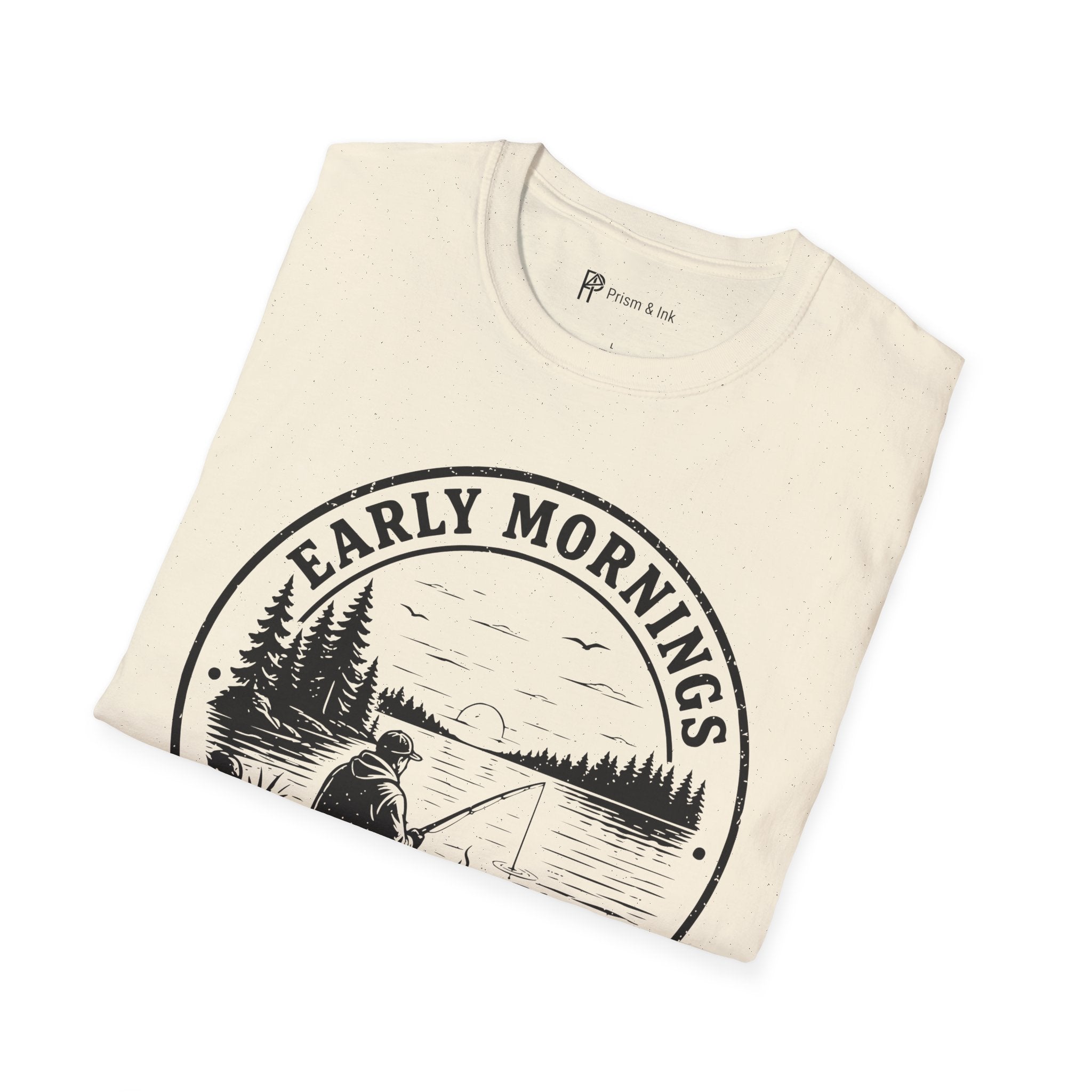 Early Mornings Coffee & Quiet Water T-Shirt
