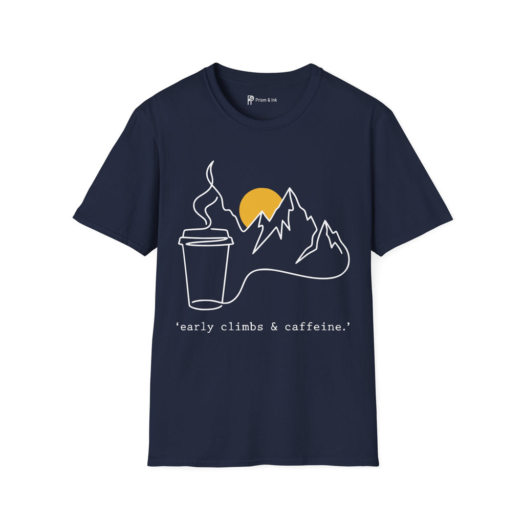 Early Climbs & Caffeine T-Shirt