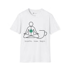 Zen Master T-Shirt — Minimalist Meditation & Coffee Alignment Art
