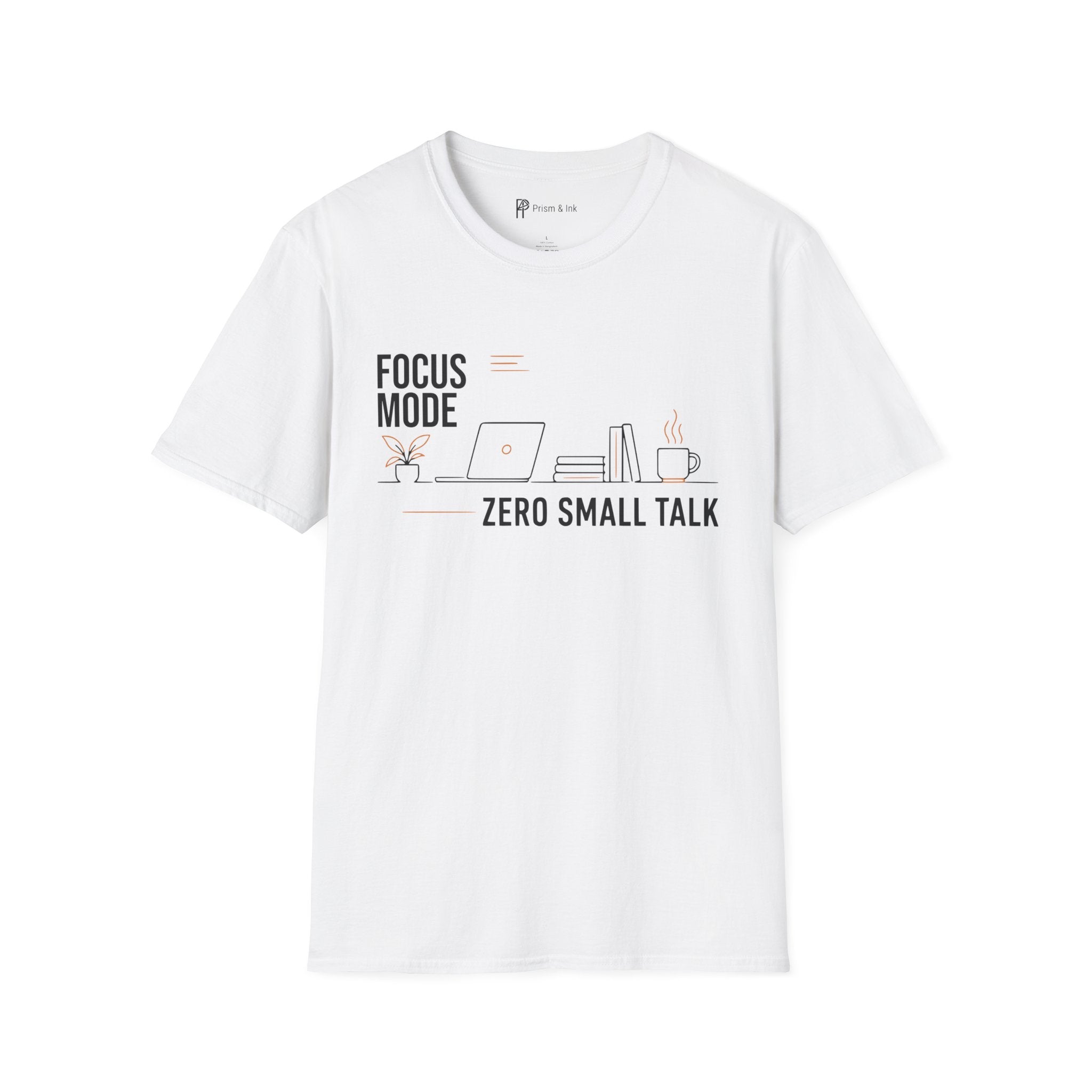 Focus Mode Zero Small Talk Coffee T-Shirt