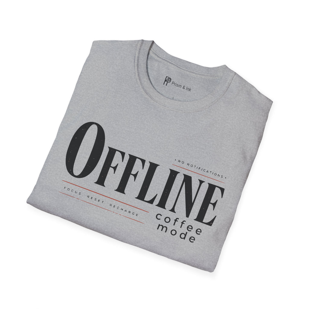OFFLINE Coffee Mode System Reset Focus T-Shirt