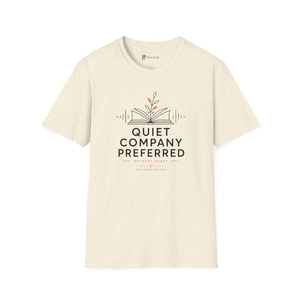 Quiet Company Preferred Book Lover Minimalist T-Shirt