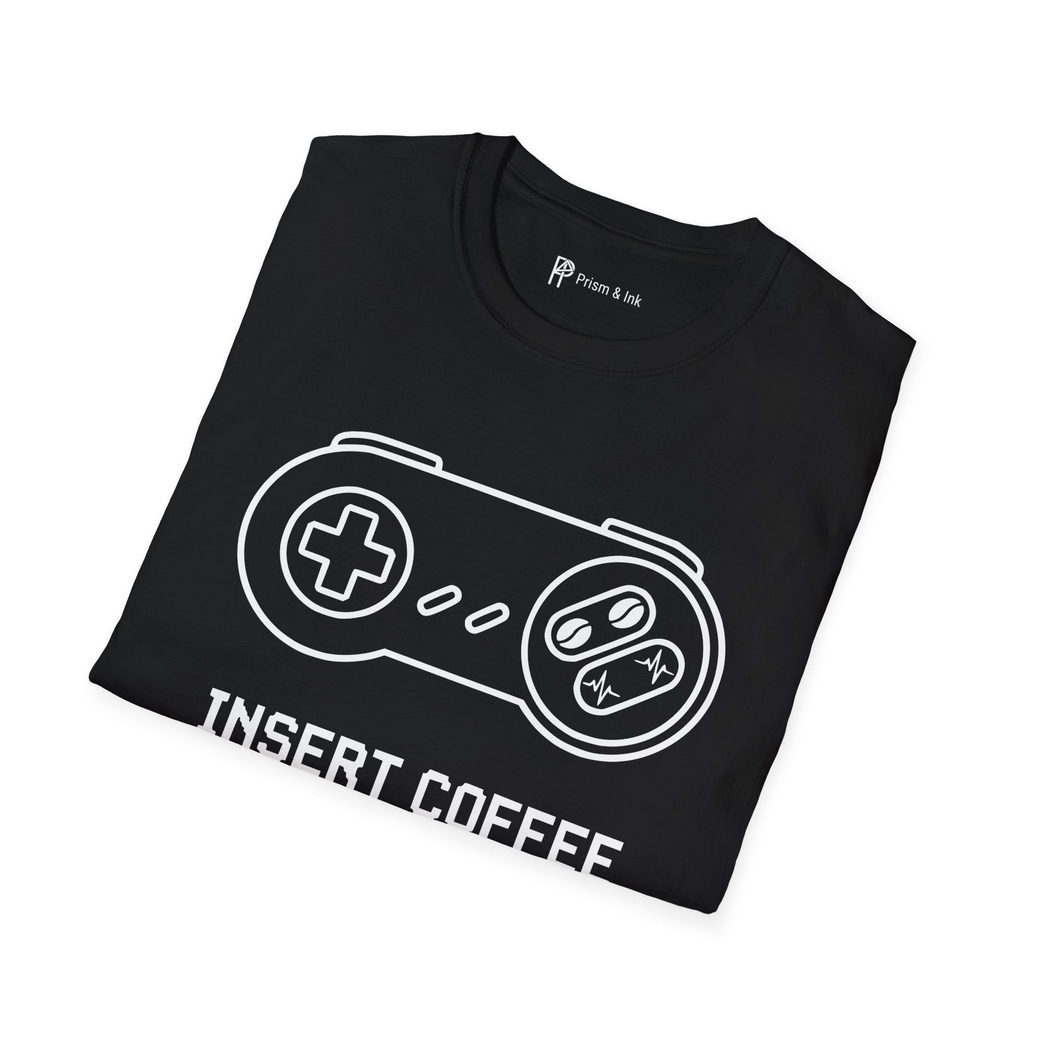 Insert Coffee to Continue Gamer T-Shirt