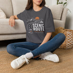 Scenic Route No Small Talk Coffee Roadtrip T-Shirt
