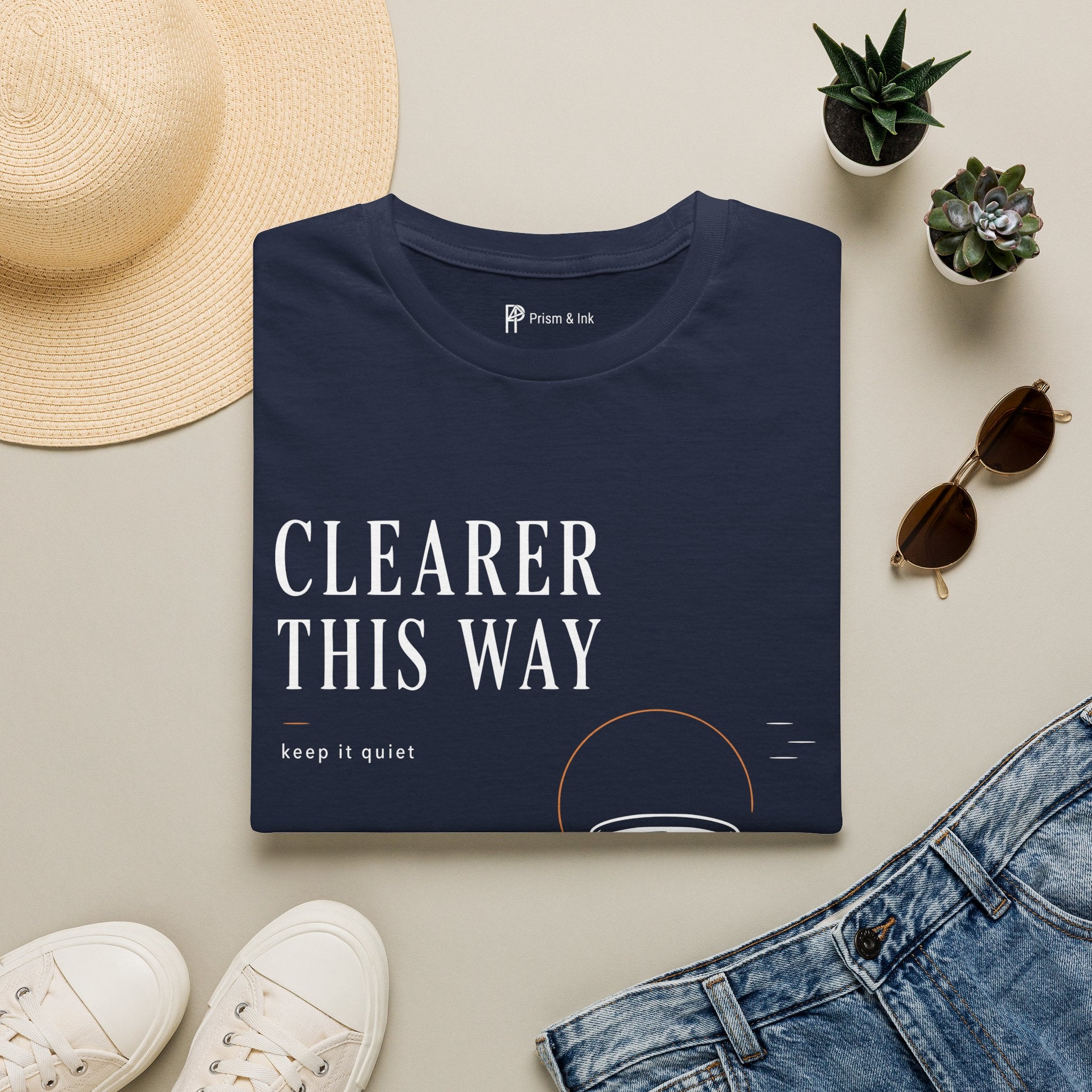 Clearer This Way Quiet Coffee T-Shirt
