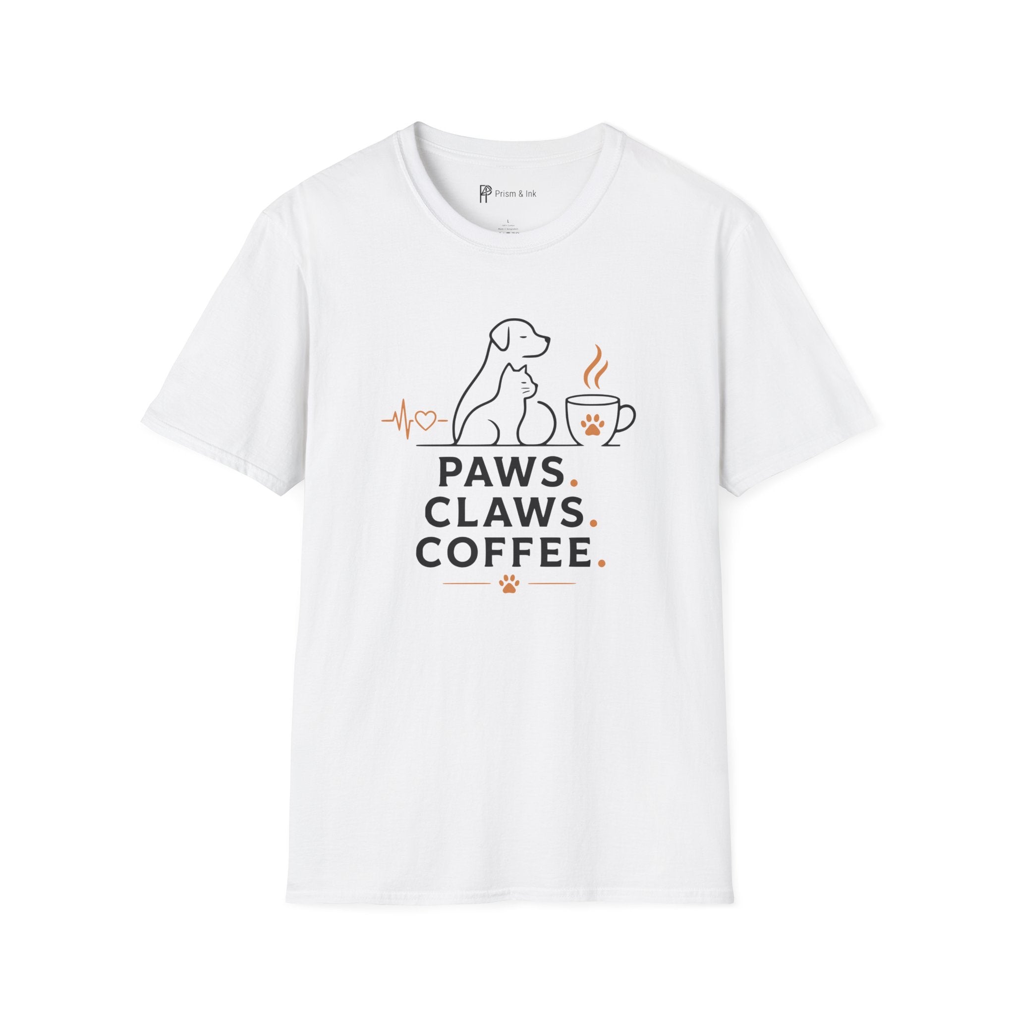 Paws Claws Coffee Pet Lover T-Shirt