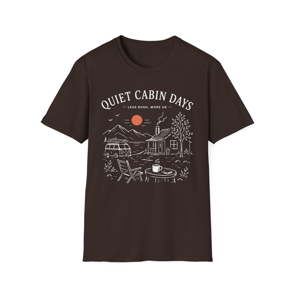 Quiet Cabin Days Coffee Escape T-Shirt