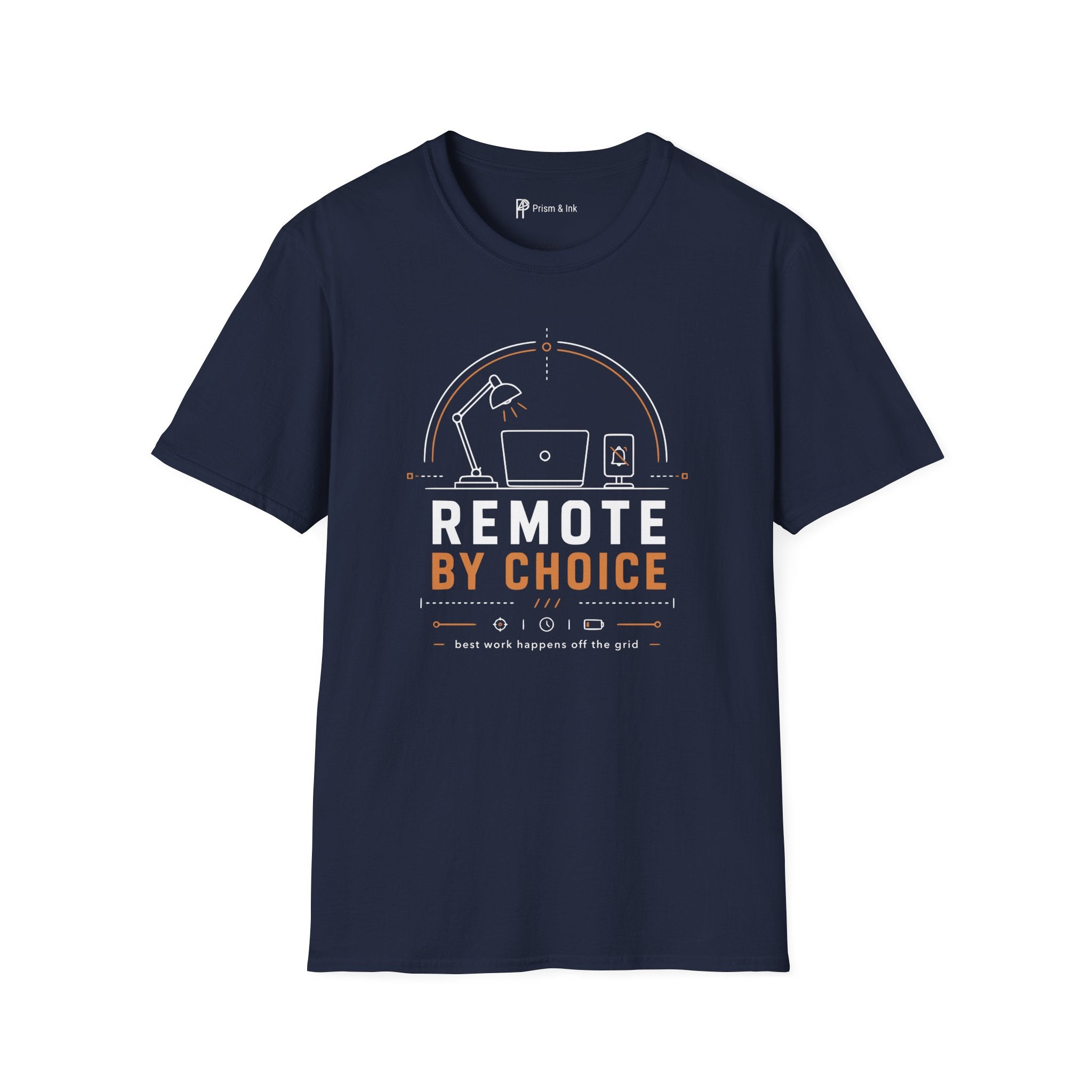 Remote By Choice Minimalist Work From Home T-Shirt