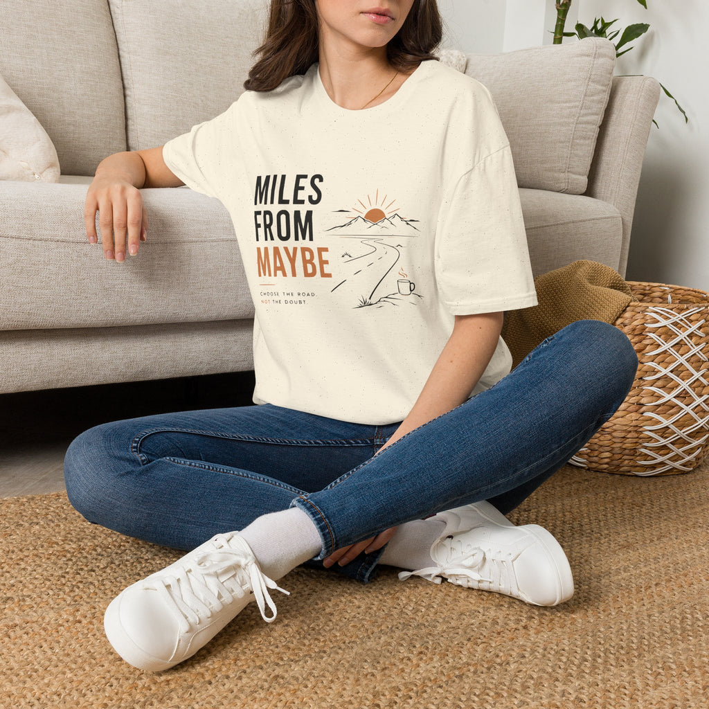 Miles From Maybe Roadtrip Coffee T-Shirt