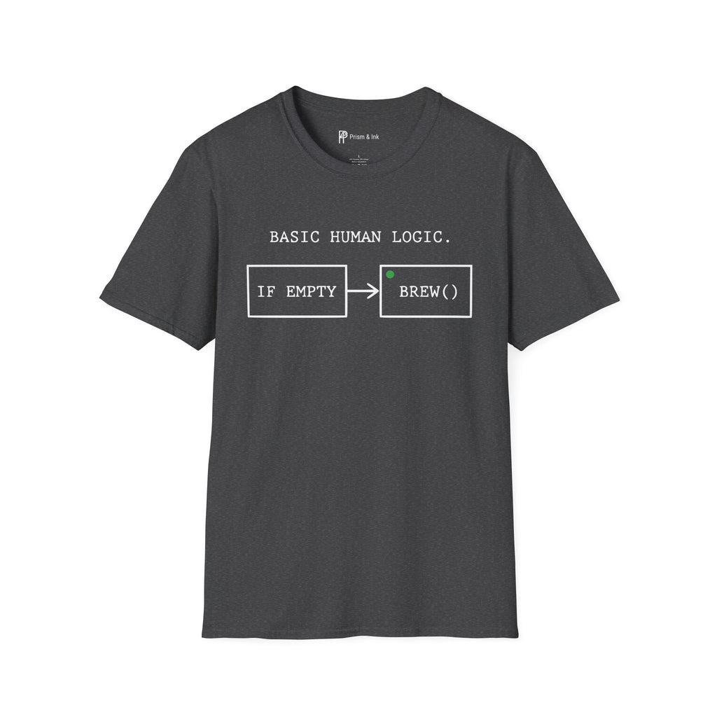 Basic Human Logic Programmer Coffee T-Shirt