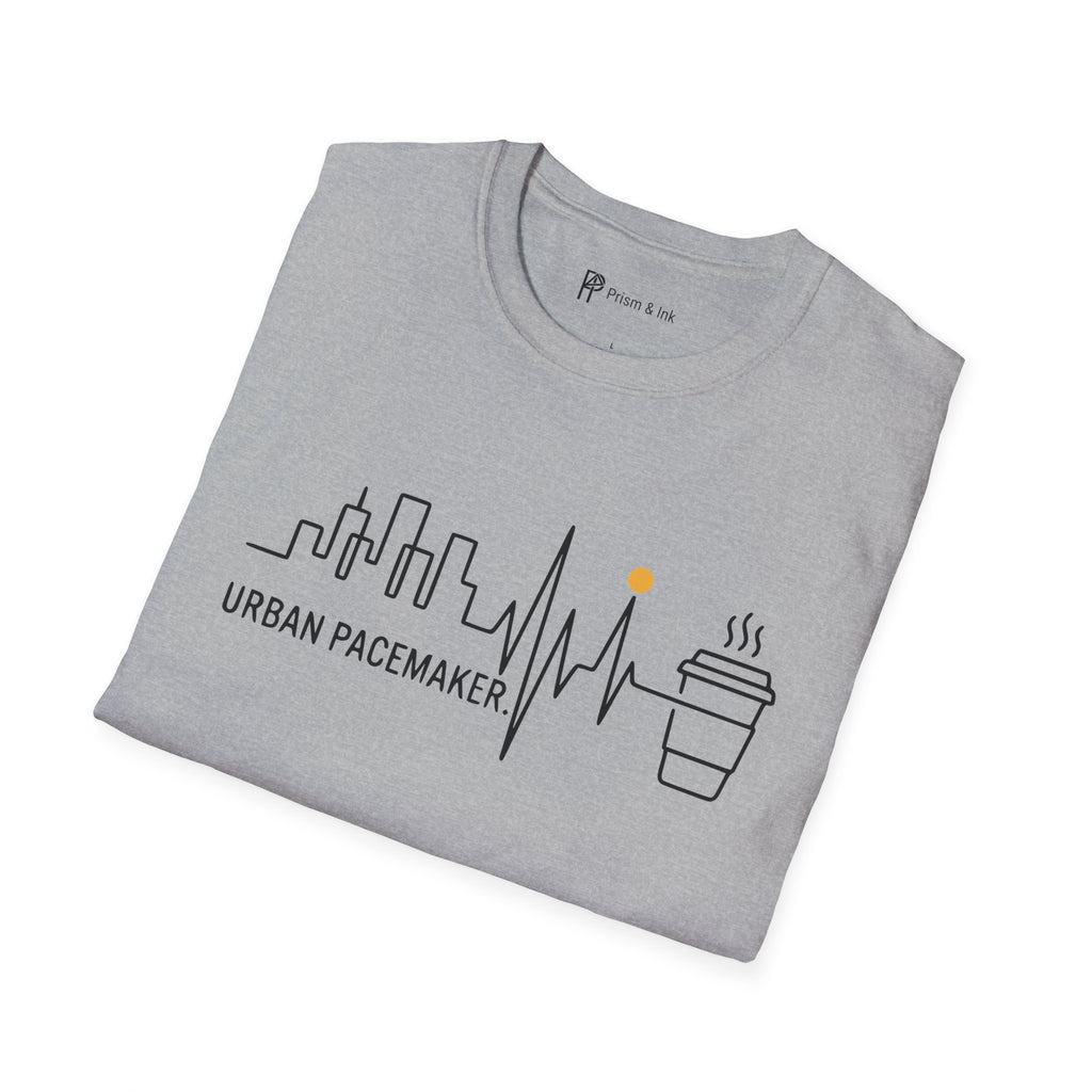 Urban Pacemaker City Skyline Heartbeat Coffee T-Shirt