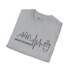 Urban Pacemaker City Skyline Heartbeat Coffee T-Shirt