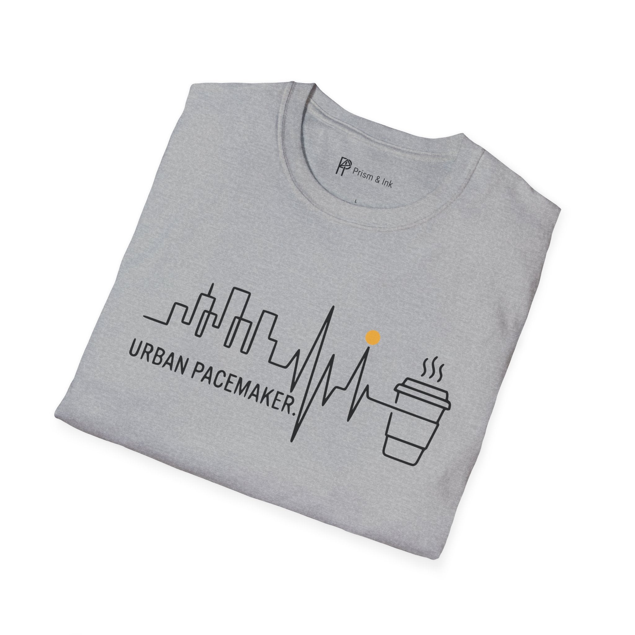 Urban Pacemaker City Skyline Heartbeat Coffee T-Shirt