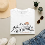 Keep Driving Mountain Road Trip Coffee T-Shirt