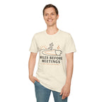 Miles Before Meetings Runner Coffee T-Shirt