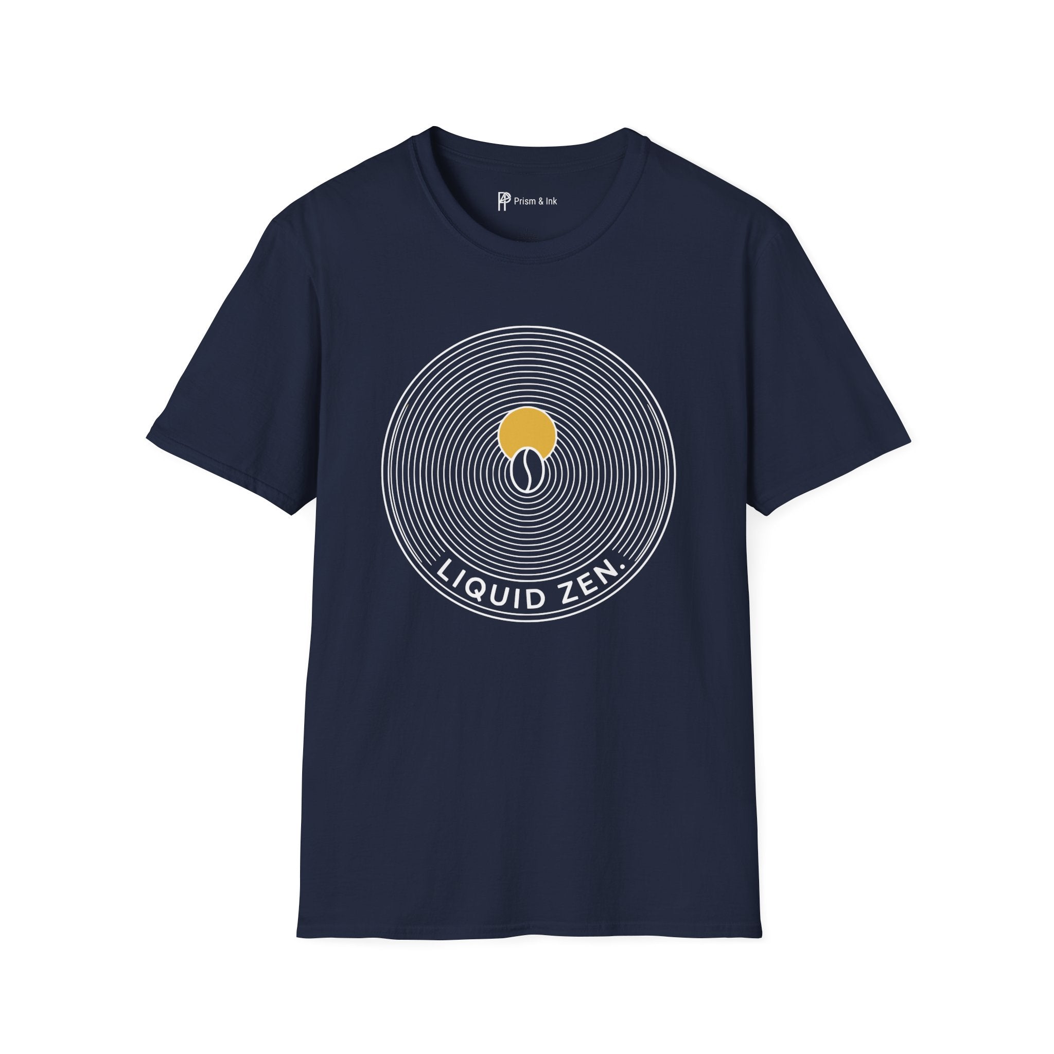 Liquid Zen Minimalist Coffee Bean T-Shirt