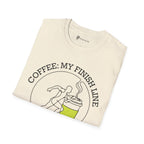 Coffee My Finish Line Running T-Shirt