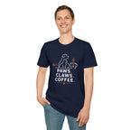 Paws Claws Coffee Pet Lover T-Shirt