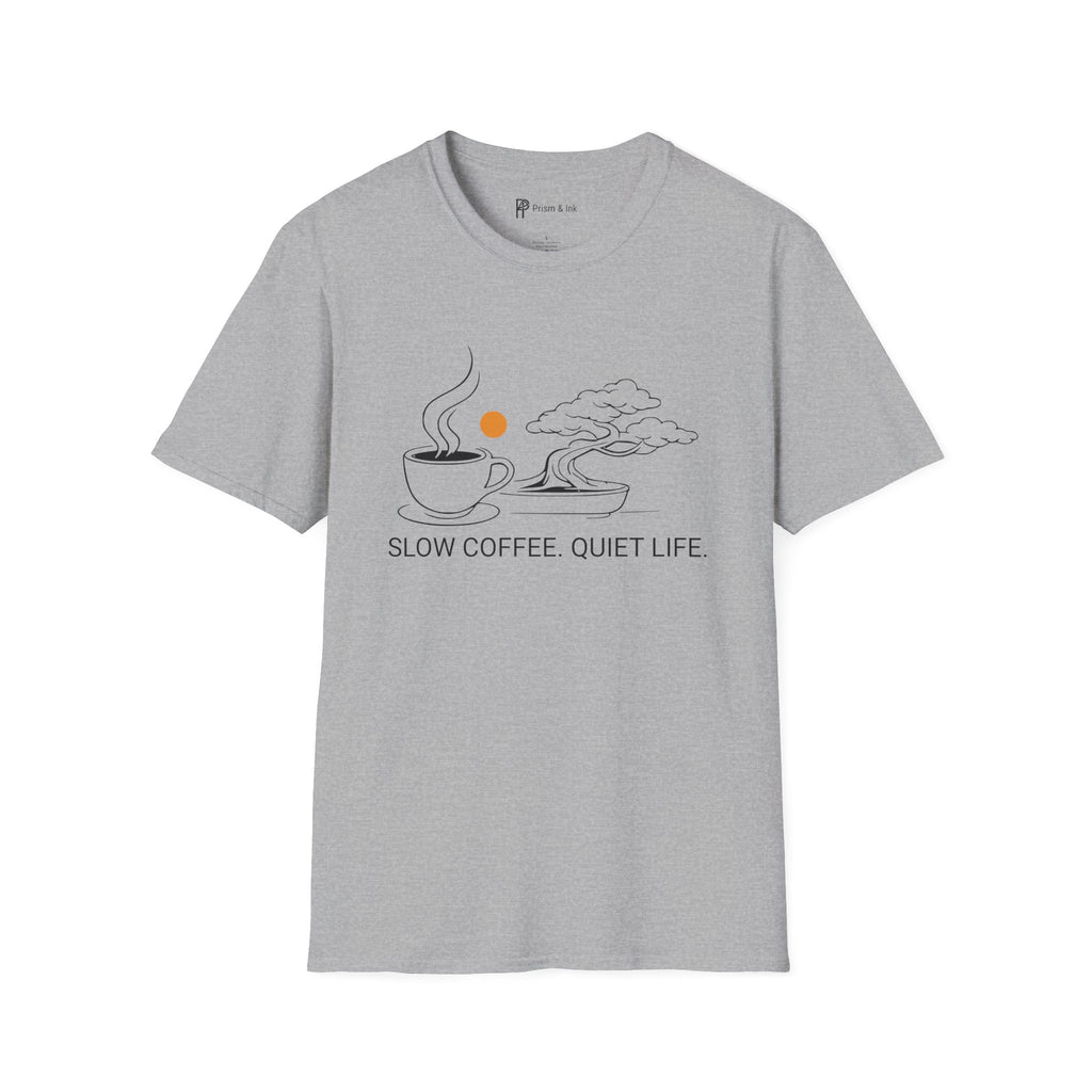 Slow Coffee Quiet Life Bonsai T-Shirt